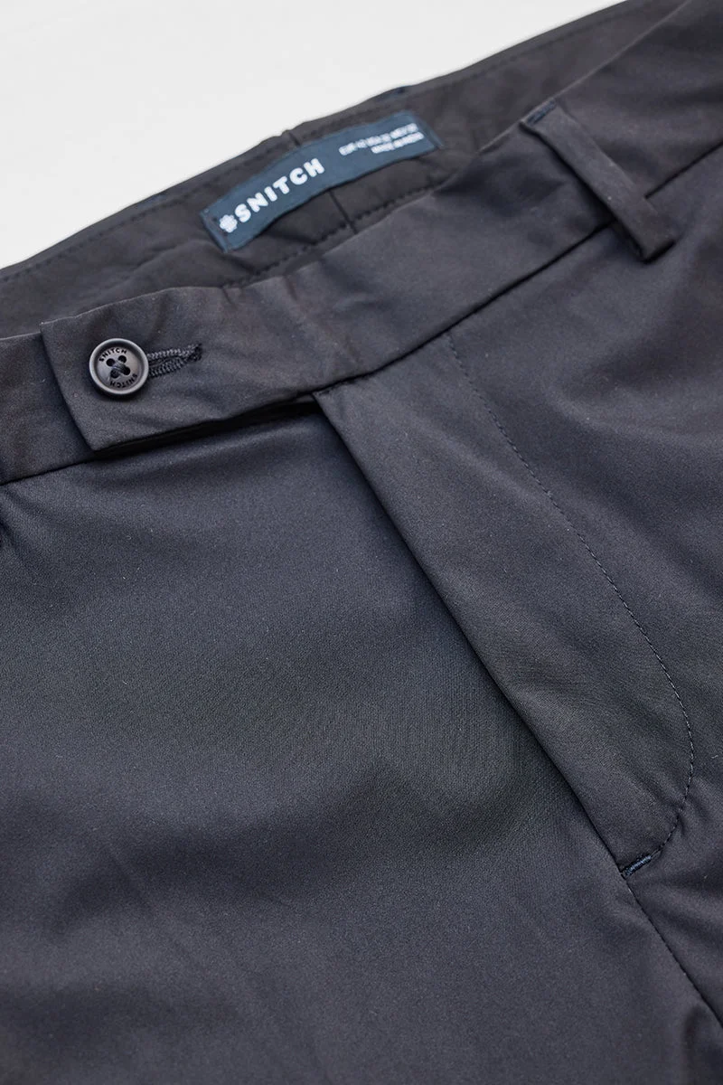 SNITCH Black Slim Fit Chinos